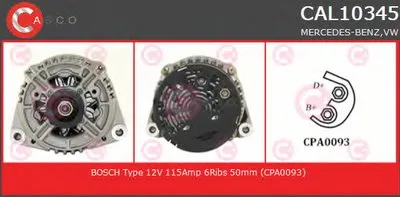 Генератор REMANUFACTURED SERIES CASCO купить