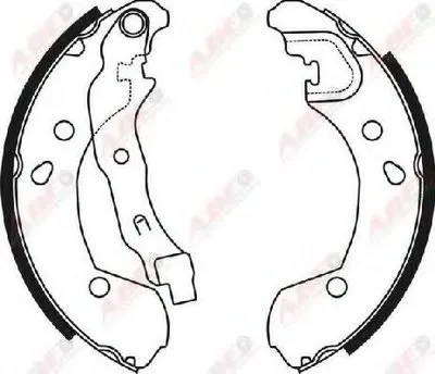 Комплект тормозных колодок ABE купить