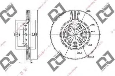 Тормозной диск DJ PARTS купить