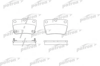 Комплект тормозных колодок, дисковый тормоз PATRON купить