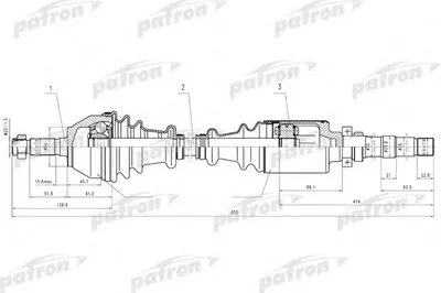 Приводной вал PATRON купить