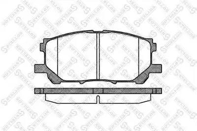 Комплект тормозных колодок, дисковый тормоз STELLOX купить