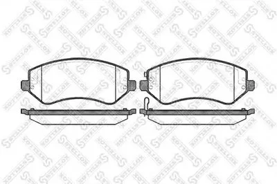 Комплект тормозных колодок, дисковый тормоз STELLOX купить