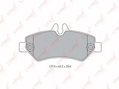 Комплект тормозных колодок, дисковый тормоз LYNXauto купить