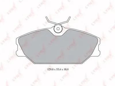 Комплект тормозных колодок, дисковый тормоз LYNXauto купить