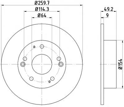 Тормозной диск PRO HELLA PAGID купить