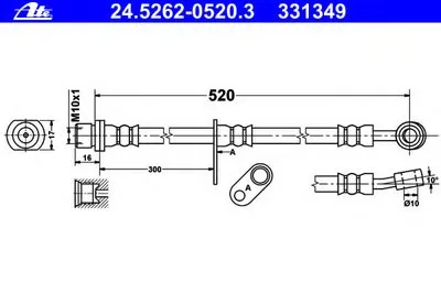 Тормозной шланг ATE купить