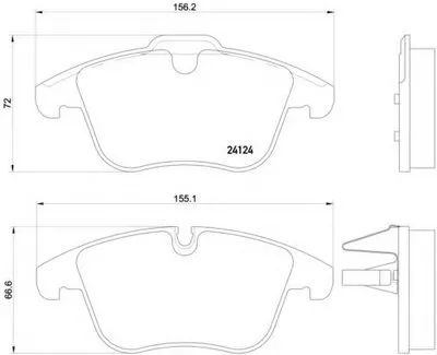 Комплект тормозных колодок, дисковый тормоз MINTEX купить