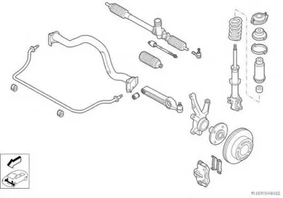 Рулевое управление; Подвеска колеса HERTH+BUSS JAKOPARTS купить