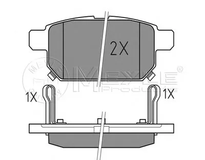 Комплект тормозных колодок, дисковый тормоз MEYLE купить