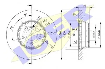 Тормозной диск ICER купить