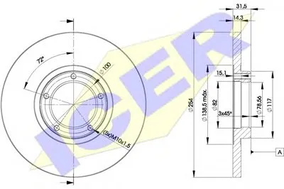 Тормозной диск ICER купить