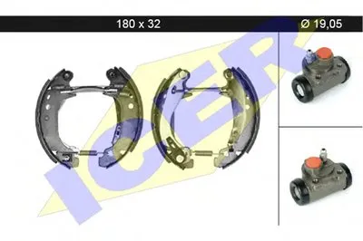 Комплект тормозных колодок ICER купить