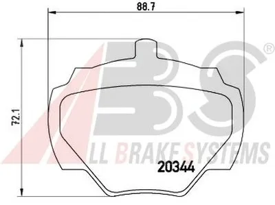 Комплект тормозных колодок, дисковый тормоз SPORTLINE A.B.S. купить