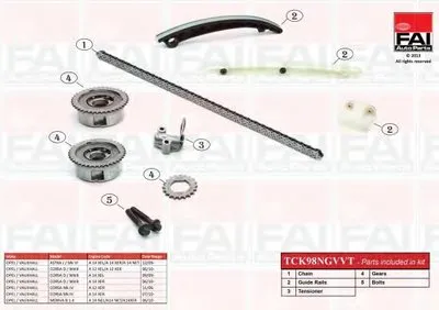 Комплект цепи привода распредвала FAI AutoParts купить