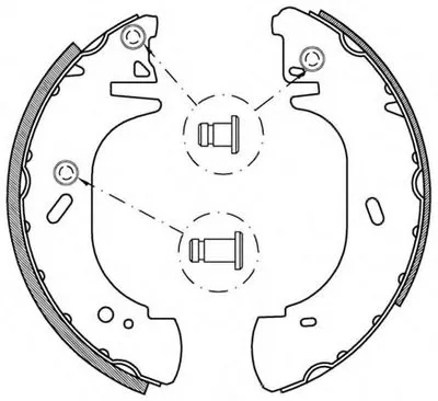 Комплект тормозных колодок ADVANCE OPEN PARTS купить