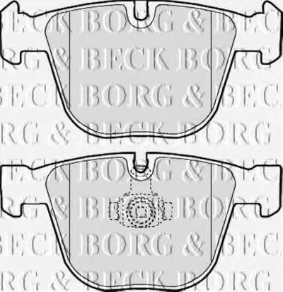 Комплект тормозных колодок, дисковый тормоз BORG & BECK купить