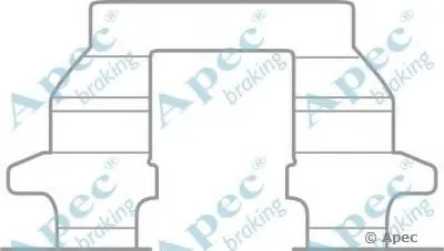 Комплектующие, тормозные колодки APEC braking купить