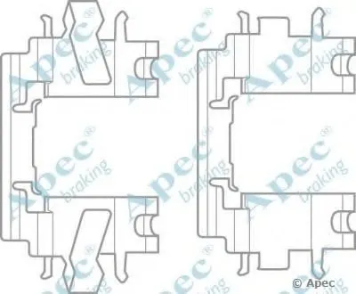 Комплектующие, тормозные колодки APEC braking купить