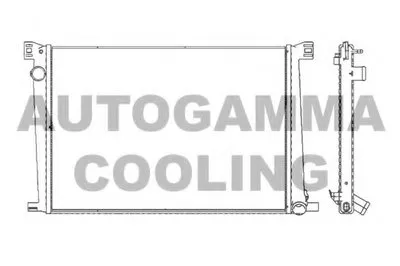 Радиатор, охлаждение двигателя AUTOGAMMA купить