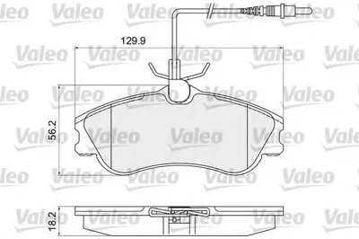Комплект тормозных колодок, дисковый тормоз VALEO купить