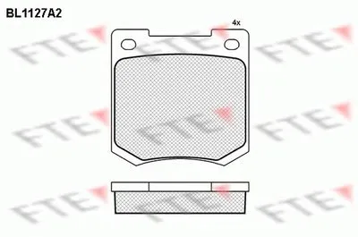 Комплект тормозных колодок, дисковый тормоз FTE купить