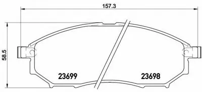 Комплект тормозных колодок, дисковый тормоз BREMBO купить