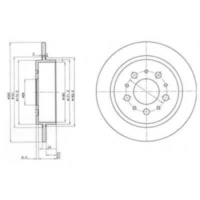 Тормозной диск DELPHI купить
