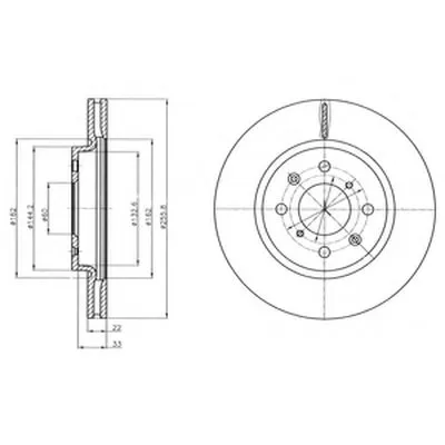 Тормозной диск DELPHI купить