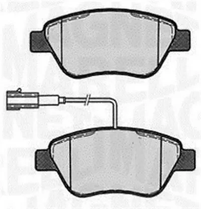 Комплект тормозных колодок, дисковый тормоз MAGNETI MARELLI купить