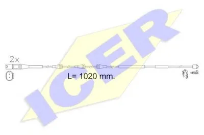 Сигнализатор, износ тормозных колодок ICER купить
