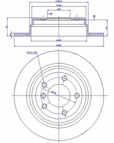Тормозной диск HC CAR купить