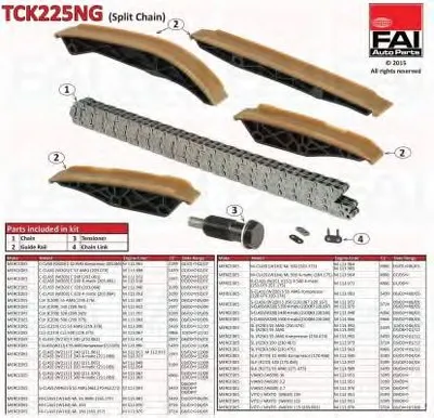 Комплект цепи привода распредвала FAI AutoParts купить