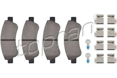 Комплект тормозных колодок, дисковый тормоз PREMIUM BRAND TOPRAN купить
