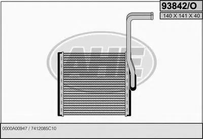 Теплообменник, отопление салона AHE купить
