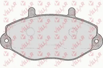 Комплект тормозных колодок, дисковый тормоз VILLAR купить