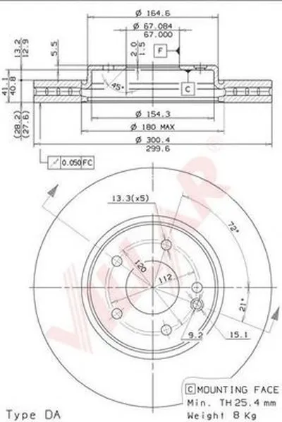 Тормозной диск COATED DISC LINE VILLAR купить