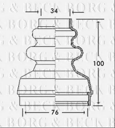 Пыльник, приводной вал BORG & BECK купить
