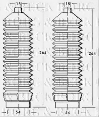 Пыльник, рулевое управление BORG & BECK купить