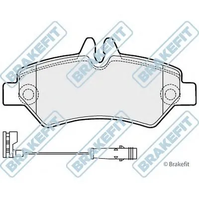 Комплект тормозных колодок, дисковый тормоз Brake Fit APEC braking купить