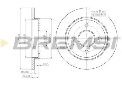 Тормозной диск BREMSI купить