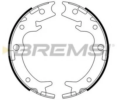 Комплект тормозных колодок, стояночная тормозная система BREMSI купить