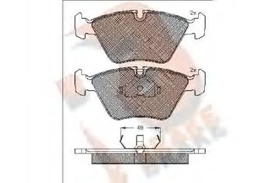 Комплект тормозных колодок, дисковый тормоз R BRAKE купить