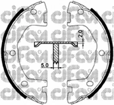 Комплект тормозных колодок, стояночная тормозная система CIFAM купить
