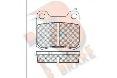 Комплект тормозных колодок, дисковый тормоз R BRAKE купить