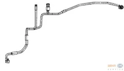 Трубопровод высокого давления, кондиционер BEHR HELLA SERVICE HELLA купить