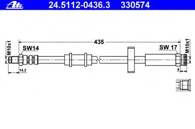 Тормозной шланг ATE купить