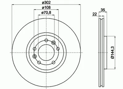 Тормозной диск PRO TEXTAR купить