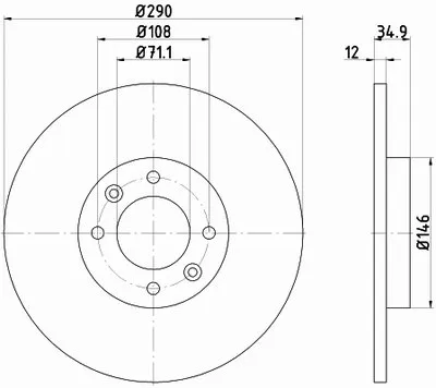 Тормозной диск PRO TEXTAR купить
