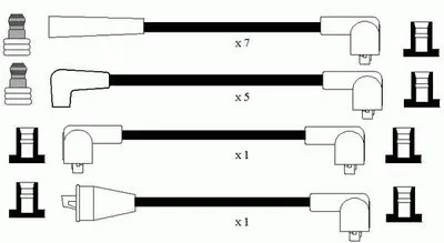 Комплект проводов зажигания NGK купить